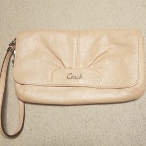 Coach pink wristlet